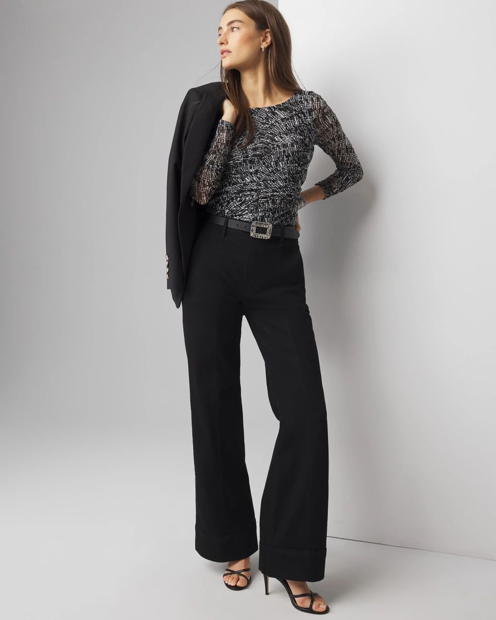 Ruched-Side Top | White House Black Market